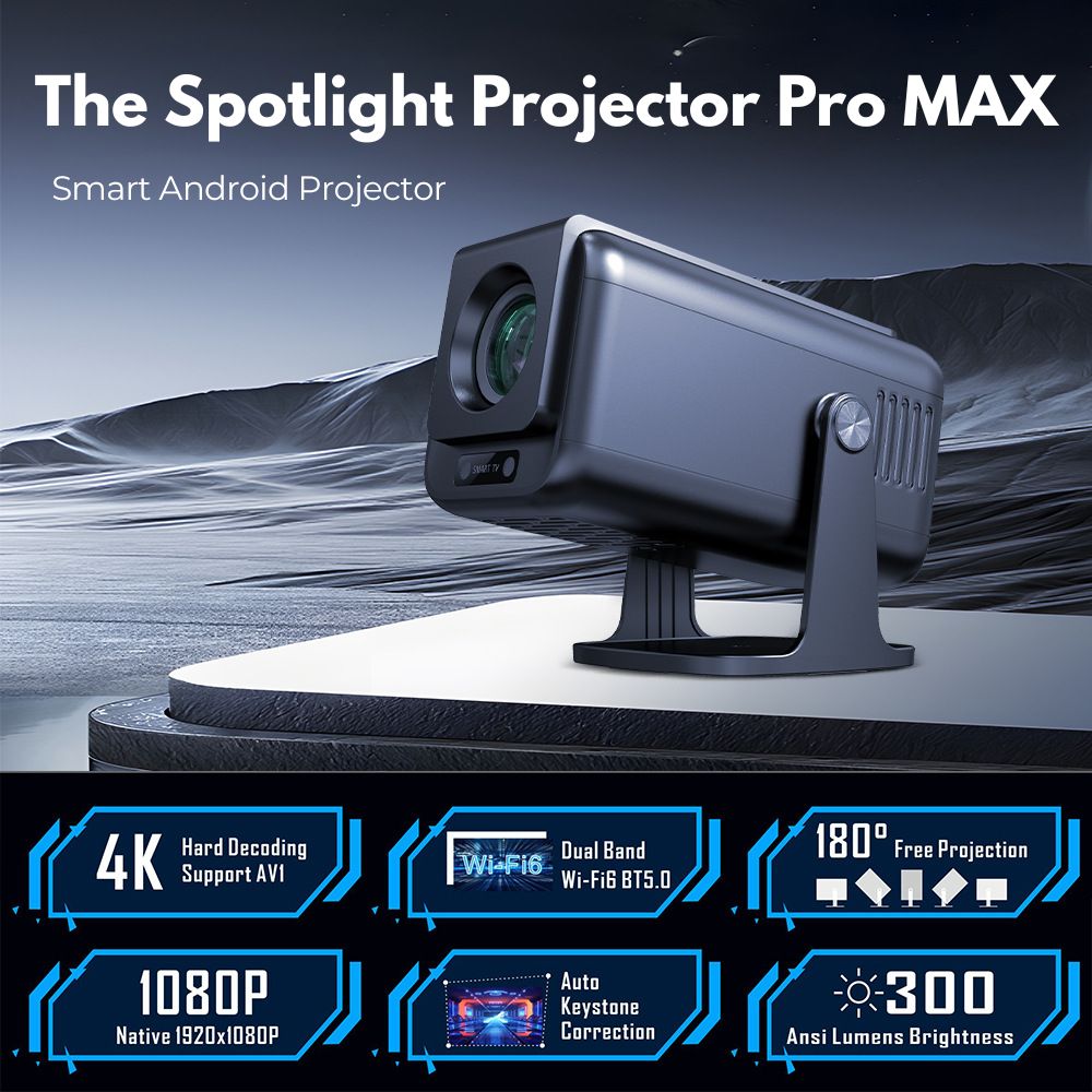 The Spotlight Projector Pro MAX Full HD Home Theatre Projector listing image 2