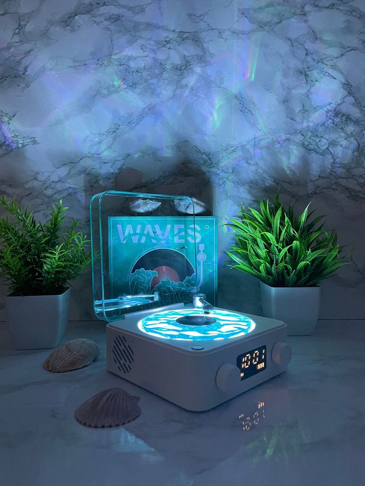 Vinyl Speaker Lamp with Water Ripple RGB Light listing image 3