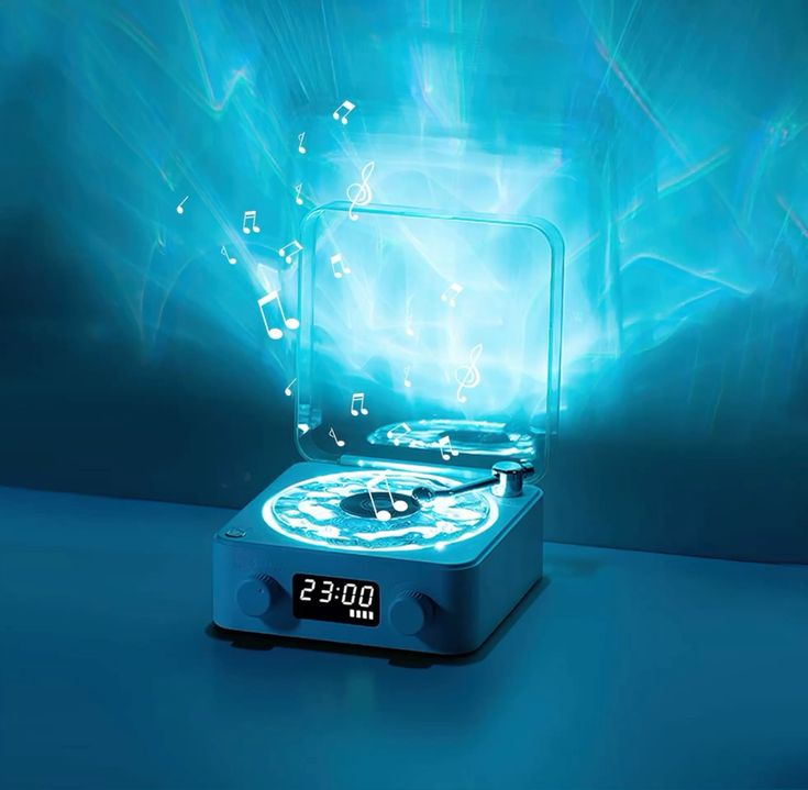 Vinyl Speaker Lamp with Water Ripple RGB Light listing image 2