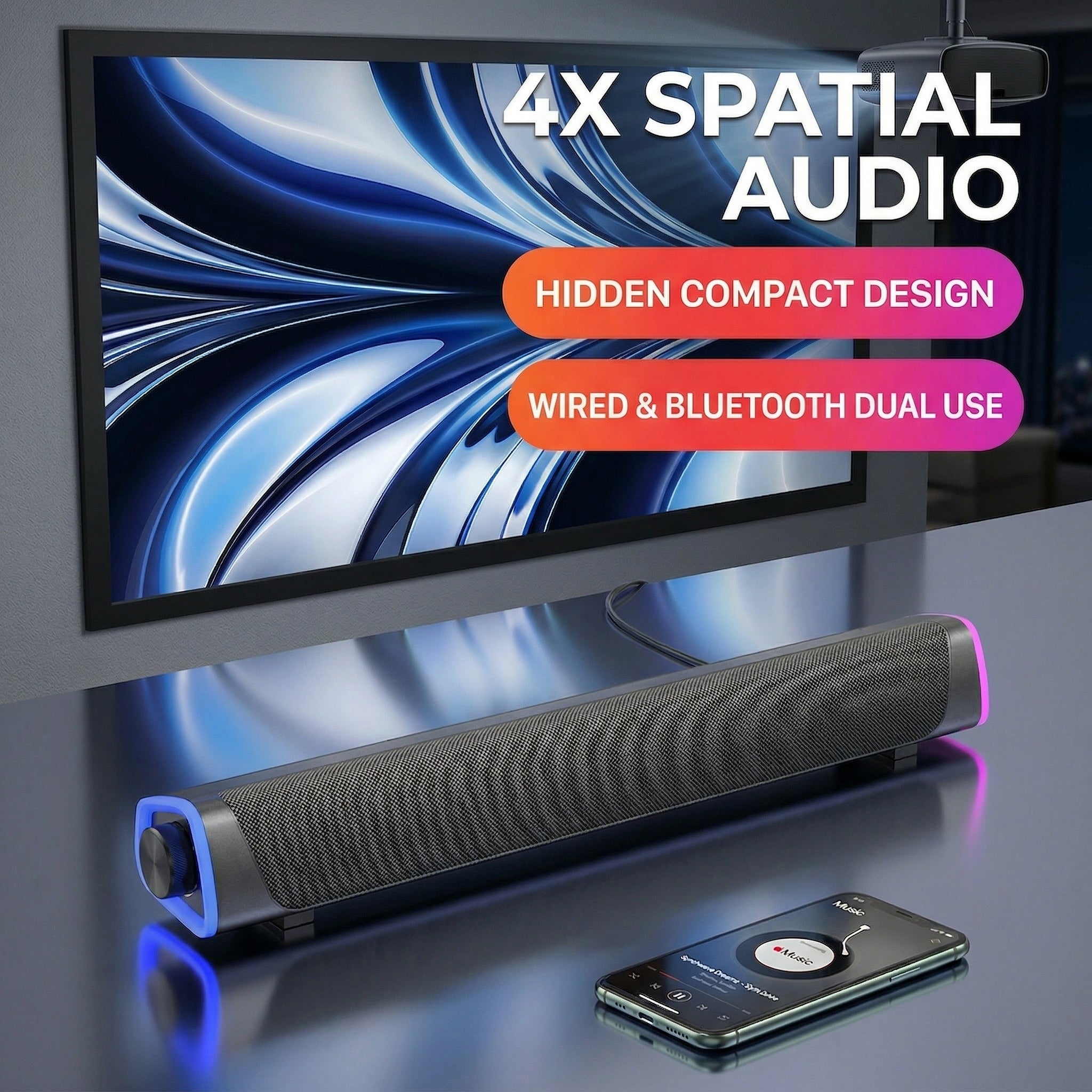 TPR MX1 Bluetooth Soundbar with RGB
