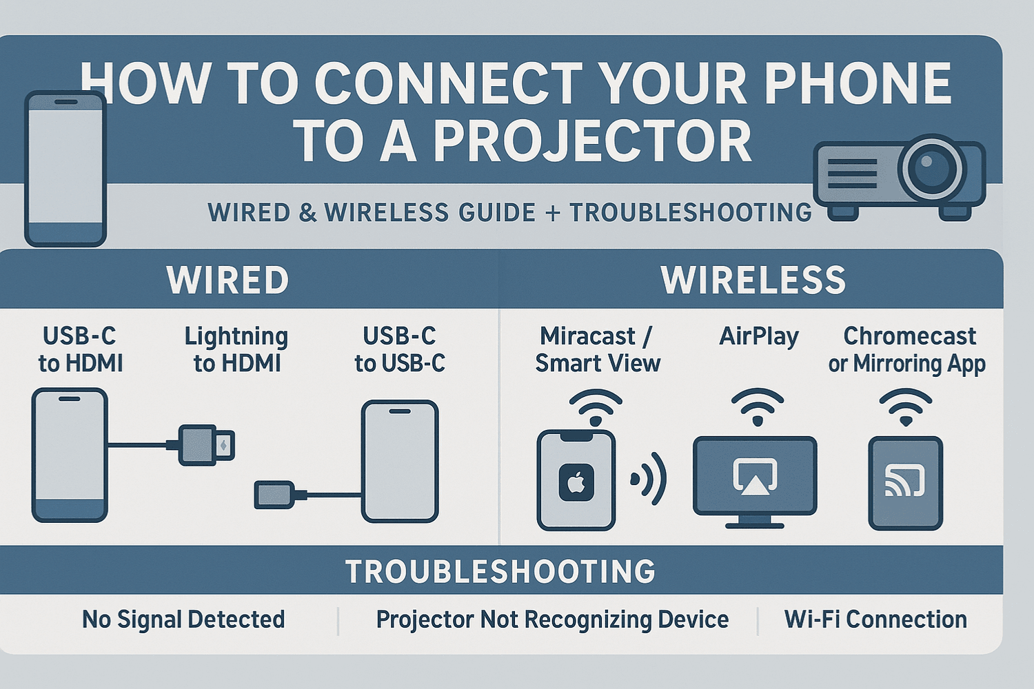 Connecting Your Phone to a Projector: Wired and Wireless Methods - The Projection Room