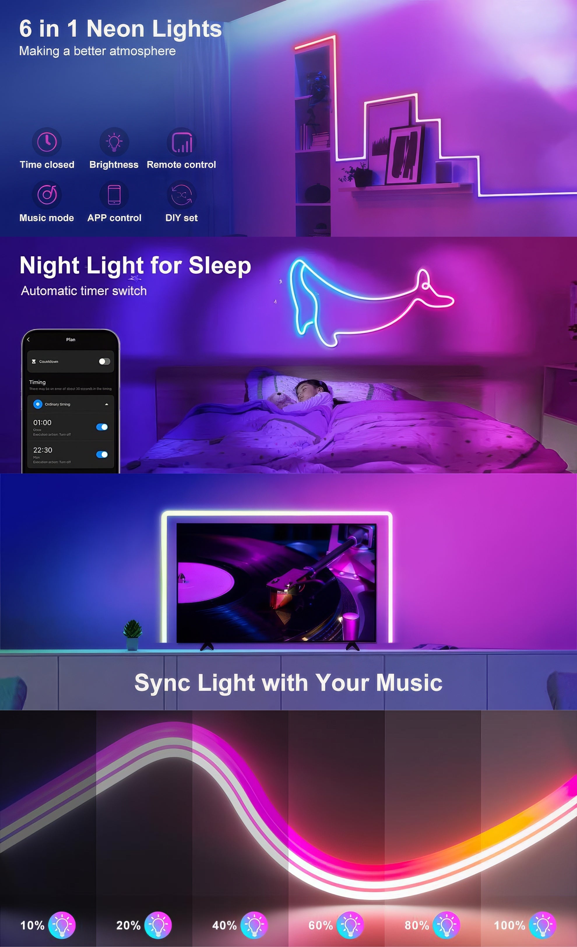 LED Neon Strip Lights listing image 1