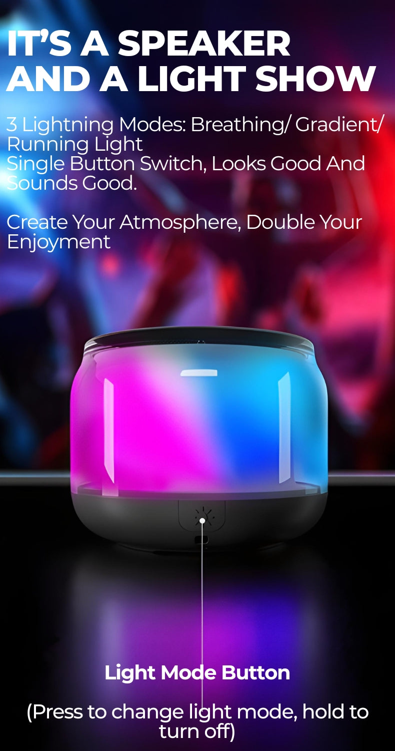 GlowPod Mini Speaker – Wireless RGB Bluetooth Speaker with Bass Boost listing image 2